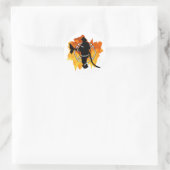 Brandweerman in vlammen Sticker (Tas)