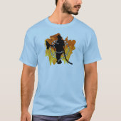 brandweerman in vlammen t-shirt (Voorkant)