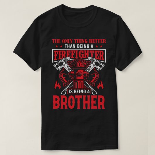 Brandweerman is een BROER T-shirt (Design voorkant)