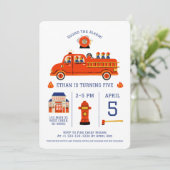 Brandweerman Kaart (Staand voorkant)