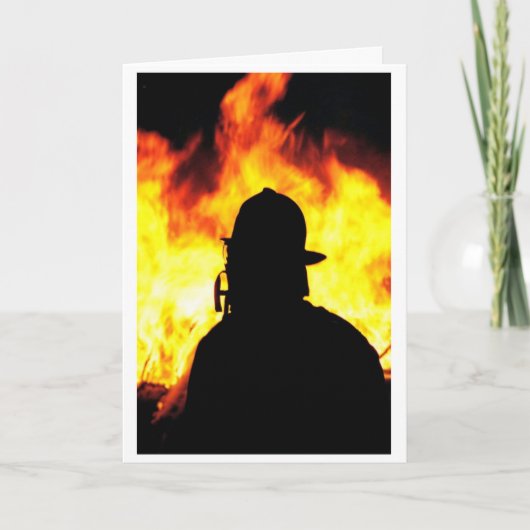 brandweerman kaart (Voorkant)