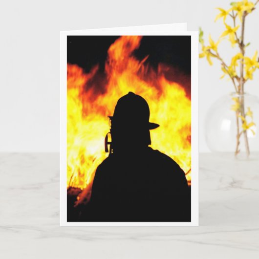 brandweerman kaart (Gele Bloem)