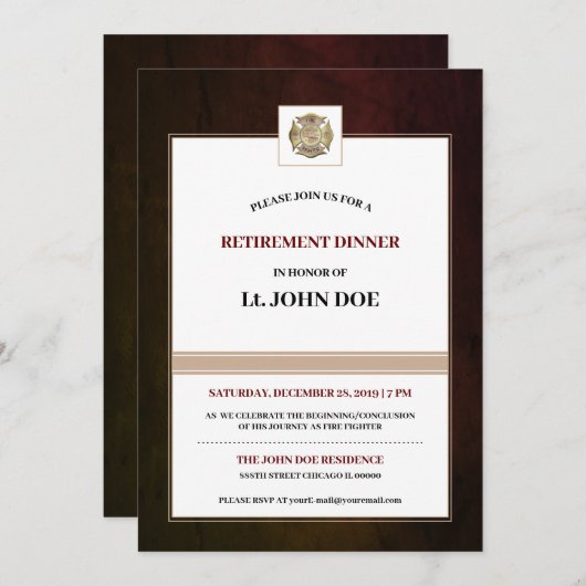 brandweerman kaart (Voorkant / Achterkant)