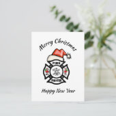 brandweerman Kaart brandweergaragedag brandweerman (Staand voorkant)