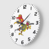 Brandweerman Kalkoen met slang Grote Klok (Hoek)