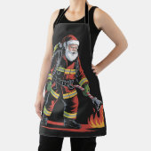 Brandweerman Kerst Shirt XMas Funny Santa Schort (Insitu)