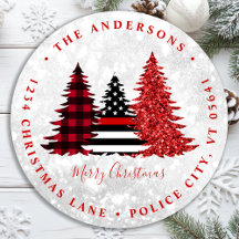 Brandweerman Kerstboom Retouradres