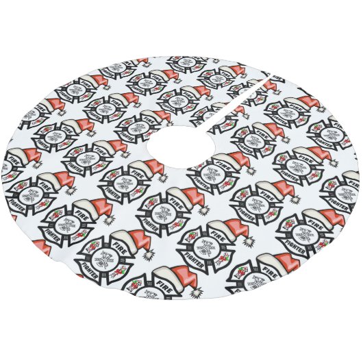 Brandweerman Kerstboom Rok (Gekanteld)