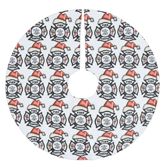 Brandweerman Kerstboom Rok (Voorkant)