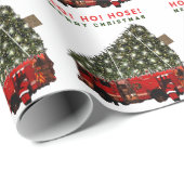 Brandweerman Kerstcadeau Cadeaupapier (Rol Hoek)