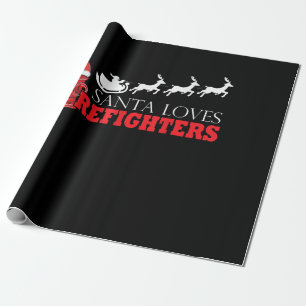 Brandweerman kerstcadeaus kerstman cadeaupapier
