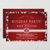 Brandweerman Kerstfeest Kaart (Voorkant / Achterkant)