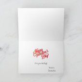 brandweerman Kiss Valentijnsdag Romantic Kaart (Binnen)