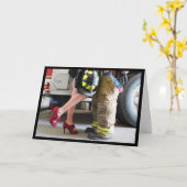 brandweerman Kiss Valentijnsdag Romantic Kaart (Gele Bloem)