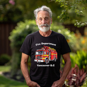 Brandweerman klaar voor actie bij zonsopgang t-shirt