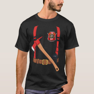 Brandweerman Kostuum Halloween Brandweeruniform Vu T-shirt