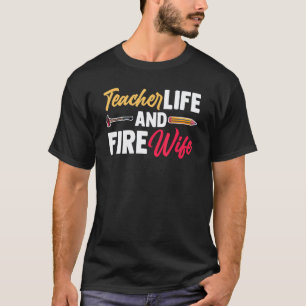 Brandweerman Leraar Trots Brandweervrouw Brandweer T-shirt