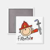 Brandweerman Magneet (Voorkant / Achterkant)