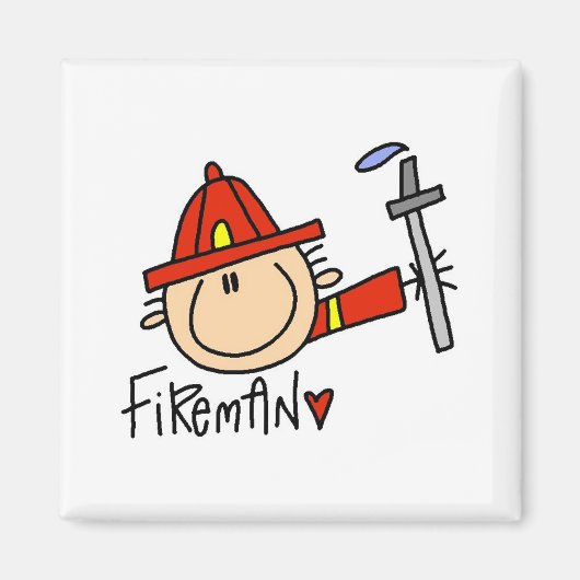 Brandweerman Magneet (Voorkant)