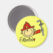 Brandweerman Magneet (Voorkant / Achterkant)