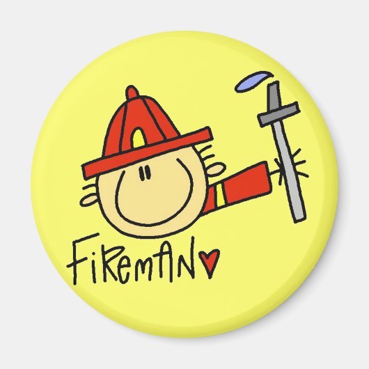 Brandweerman Magneet (Voorkant)