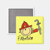 Brandweerman Magneet (Voorkant / Achterkant)