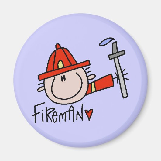 Brandweerman Magneet (Voorkant)