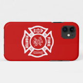 Brandweerman Maltees Case-Mate iPhone Case (Achterkant (horizontaal))