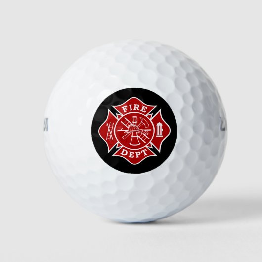 Brandweerman Maltese Cross Wilson Golf Ball (3pk) Golfballen (Voorkant)