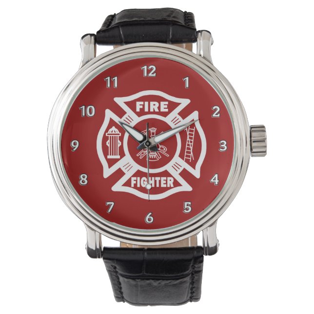 brandweerman Maltese Horloge (Voorkant)