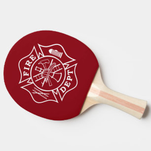 brandweerman Maltese kruiper Pong Paddle Tafeltennisbatje