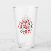 brandweerman Maltese kruispuntenglas Glas