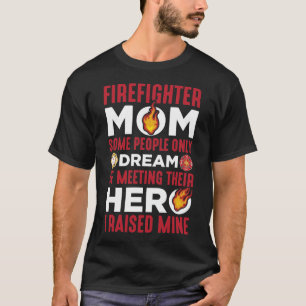 Brandweerman Mam Firemen Son Moederdag Proud Mam T-shirt