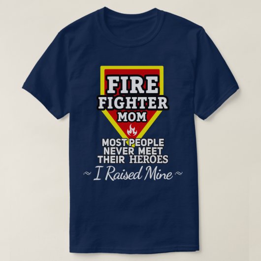 Brandweerman Mam Gift Fire Firefighter Gift T-shirt (Design voorkant)