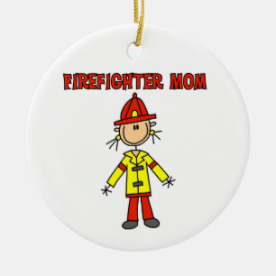Brandweerman Mama T-shirts en geschenken Keramisch Ornament