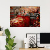 Brandweerman - Mastic chemical co Poster (Thuiskantoor)