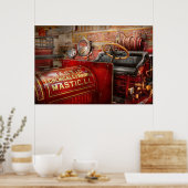 Brandweerman - Mastic chemical co Poster (Keuken)