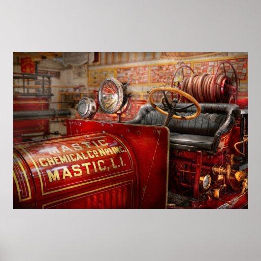 Brandweerman - Mastic chemical co Poster (Voorkant)