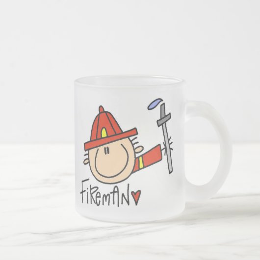 Brandweerman Matglas Koffiemok (Rechts)