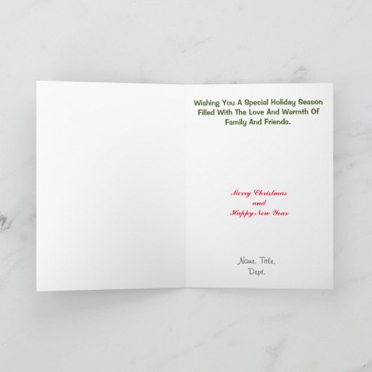 Brandweerman met bijl silhouet kerst Kaart (Binnen)