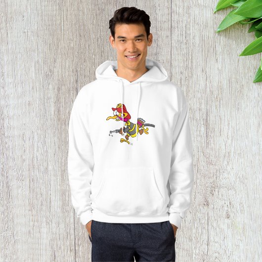 Brandweerman met brandslang hoodie
