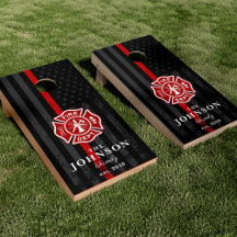 brandweerman met de Amerikaanse vlag het Maltese k