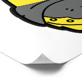 Brandweerman met een bijl poster (Hoek)