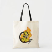 Brandweerman met een Canvas tas (Voorkant)