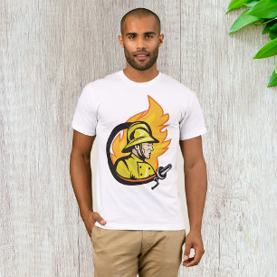 Brandweerman met een Mannen T-shirt