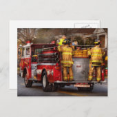 Brandweerman - Metuchen Fire Department Briefkaart (Voorkant / Achterkant)