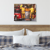 Brandweerman - Metuchen Fire Department Canvas Afdruk (Insitu (Slaapkamer))