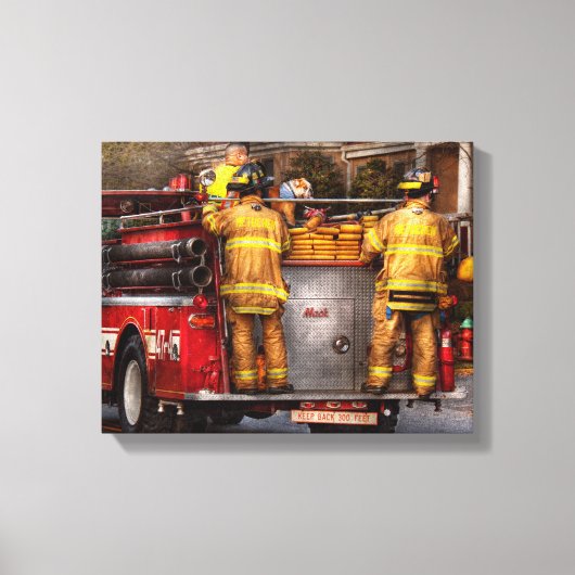 Brandweerman - Metuchen Fire Department Canvas Afdruk (Voorkant)