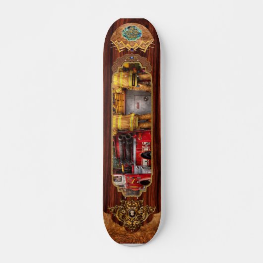 Brandweerman - Metuchen Fire Department Persoonlijk Skateboard (Voorkant)