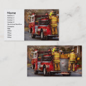 Brandweerman - Metuchen Fire Department Visitekaartje (Voorkant / Achterkant)